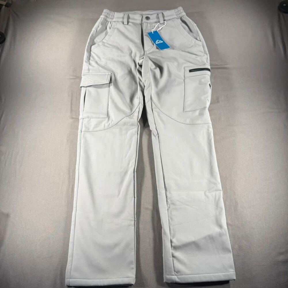 NWT Gopune Fleece Lined Softshell Ski Snow Pants Gray XS